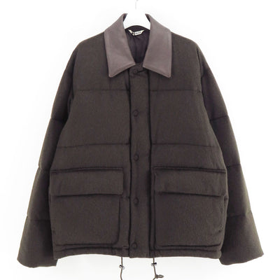 【11/7からポイント10%還元】<br>【AURALEE/オーラリー】<br>BABY CAMEL FLANNEL DOWN BLOUSON <br>A25AB02BF