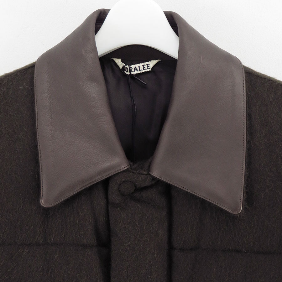 【11/7からポイント10%還元】<br>【AURALEE/オーラリー】<br>BABY CAMEL FLANNEL DOWN BLOUSON <br>A25AB02BF