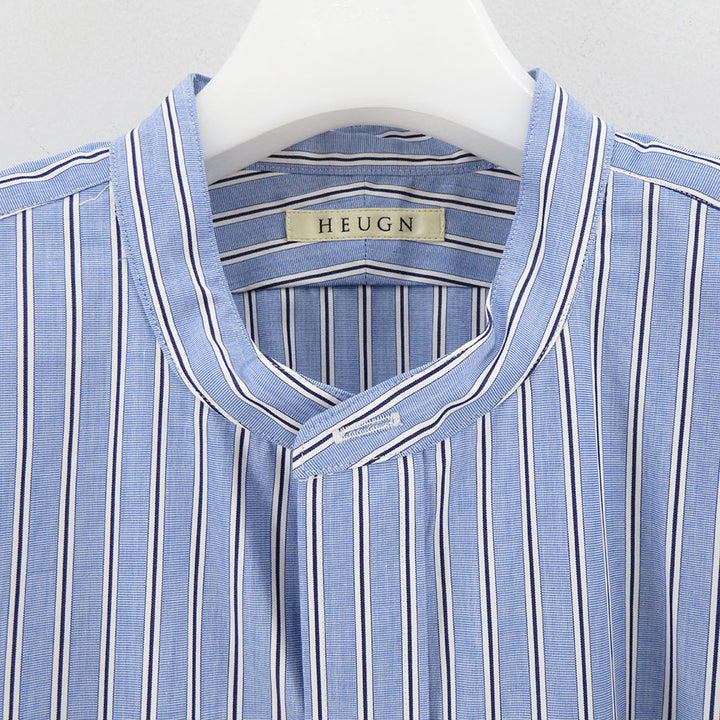 HEUGN/ユーゲン】Rob Band collar Blue Stripe SHIRT095の通販 「ONENESS ONLINE STORE」