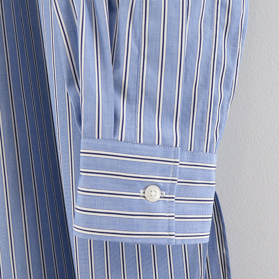 HEUGN/ユーゲン】Rob Band collar Blue Stripe SHIRT095の通販 「ONENESS ONLINE STORE」