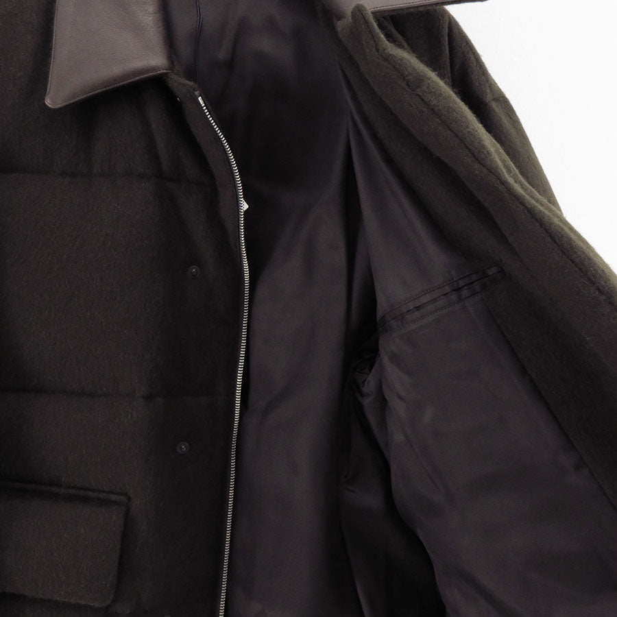 【11/7からポイント10%還元】<br>【AURALEE/オーラリー】<br>BABY CAMEL FLANNEL DOWN BLOUSON <br>A25AB02BF