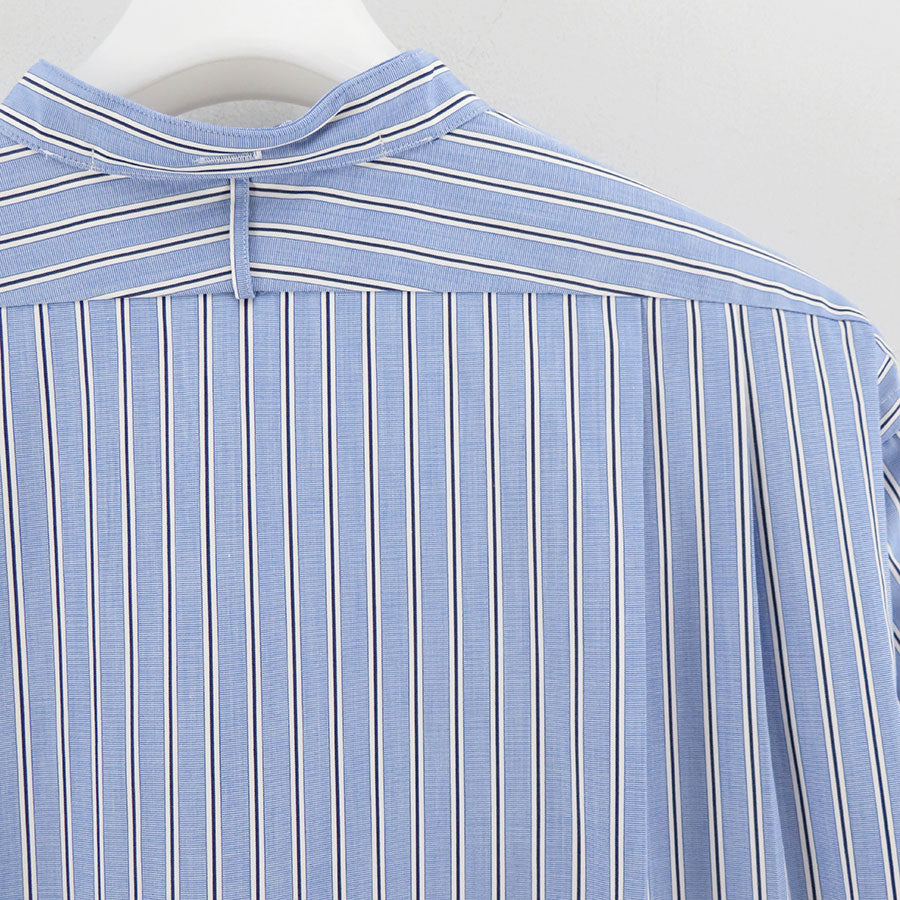 HEUGN/ユーゲン】Rob Band collar Blue Stripe SHIRT095の通販 「ONENESS ONLINE STORE」