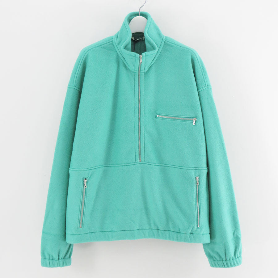 【11/7からポイント10%還元】<br>【AURALEE/オーラリー】<br>PURE SILK COMFORT FLEECE HALF ZIP P/O <br>A25AP02SF