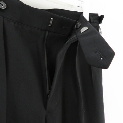 【HEUGN/ユーゲン】<br>Aaron Gabardine Black <br>TROUSER066