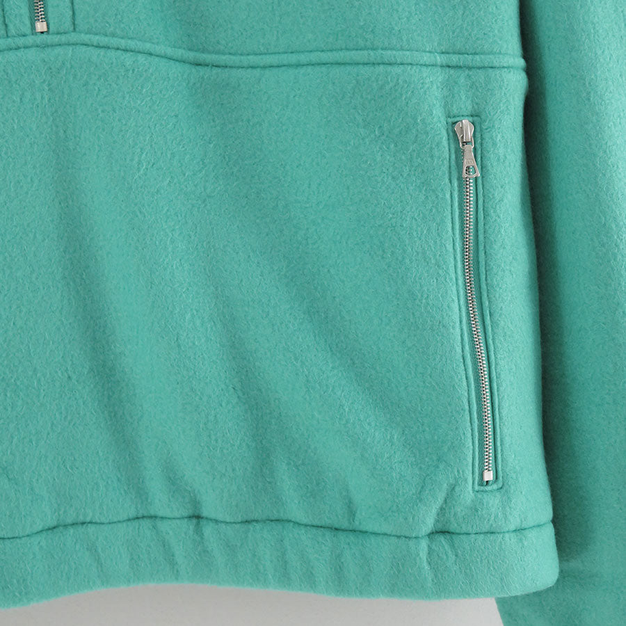 【11/7からポイント10%還元】<br>【AURALEE/オーラリー】<br>PURE SILK COMFORT FLEECE HALF ZIP P/O <br>A25AP02SF