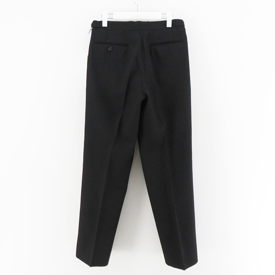 【HEUGN/ユーゲン】<br>Aaron Gabardine Black <br>TROUSER066