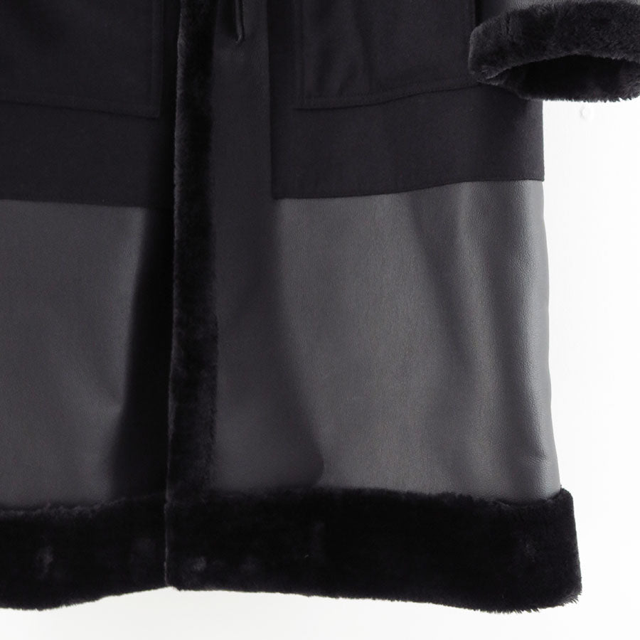 【JUNYA WATANABE MAN】<br>エステルフェイクファー×ウールサージフランネル FILSON Wネームコート <br>WP-C009-051