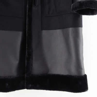 【JUNYA WATANABE MAN】<br>エステルフェイクファー×ウールサージフランネル FILSON Wネームコート <br>WP-C009-051