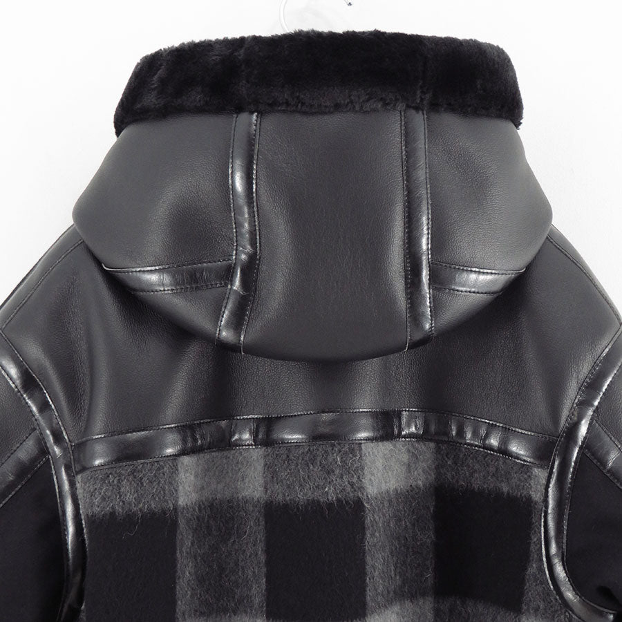 【JUNYA WATANABE MAN】<br>エステルフェイクファー×ウールサージフランネル FILSON Wネームコート <br>WP-C009-051