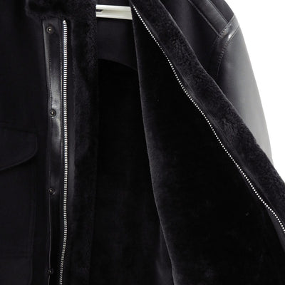 【JUNYA WATANABE MAN】<br>エステルフェイクファー×ウールサージフランネル FILSON Wネームコート <br>WP-C009-051