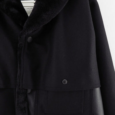 【JUNYA WATANABE MAN】<br>エステルフェイクファー×ウールサージ FILSON Wネームコート <br>WP-C010-051