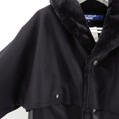 【JUNYA WATANABE MAN】<br>エステルフェイクファー×ウールサージ FILSON Wネームコート <br>WP-C010-051