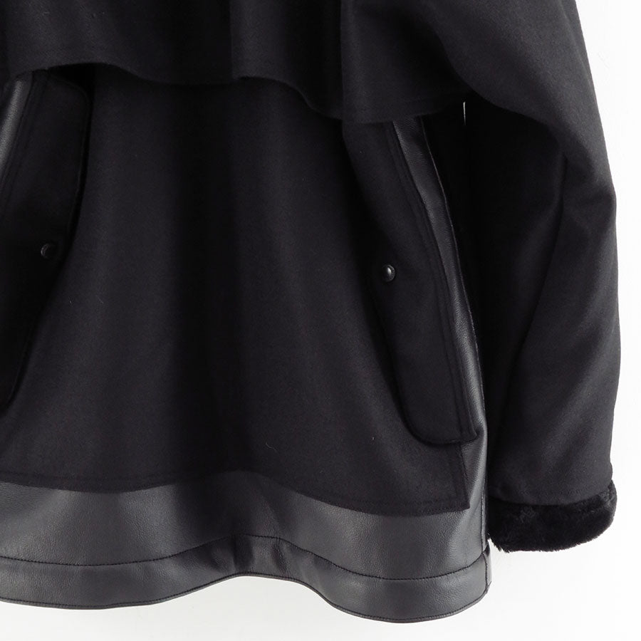 【JUNYA WATANABE MAN】<br>エステルフェイクファー×ウールサージ FILSON Wネームコート <br>WP-C010-051