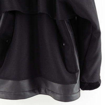 【JUNYA WATANABE MAN】<br>エステルフェイクファー×ウールサージ FILSON Wネームコート <br>WP-C010-051