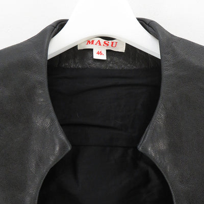 SALE 50%OFF ! <br/>【M A S U/エムエーエスユー】<br>BAT LEATHER VEST <br>MPFW-VT0224