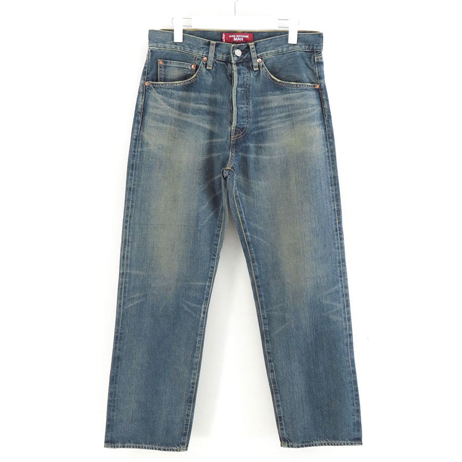 【JUNYA WATANABE MAN】<br>Levi's Wネーム 綿セルビッチデニム製品加工デニムパンツ <br>WP-P216-051