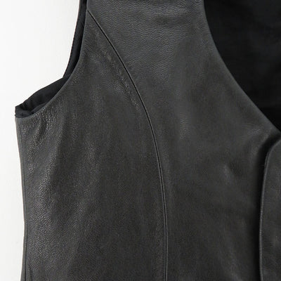 SALE 50%OFF ! <br/>【M A S U/エムエーエスユー】<br>BAT LEATHER VEST <br>MPFW-VT0224