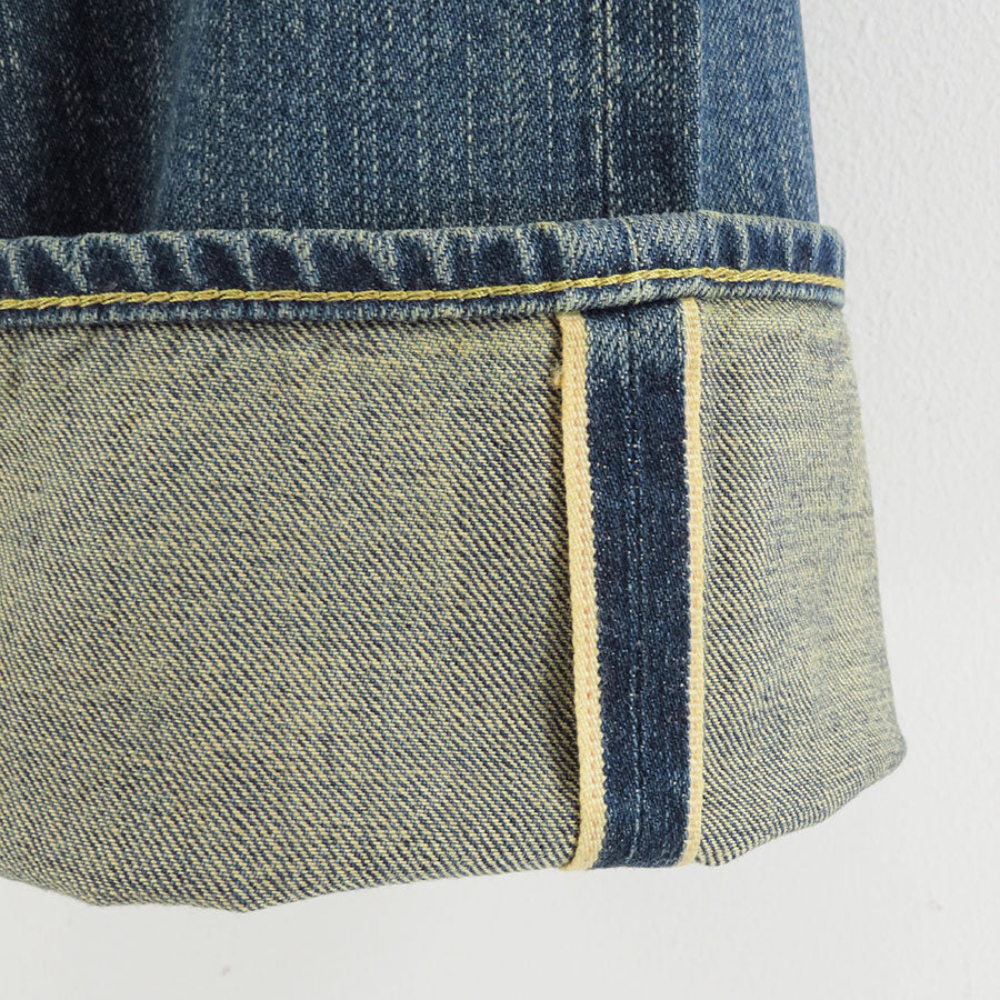 【JUNYA WATANABE MAN】<br>Levi's Wネーム 綿セルビッチデニム製品加工デニムパンツ <br>WP-P216-051