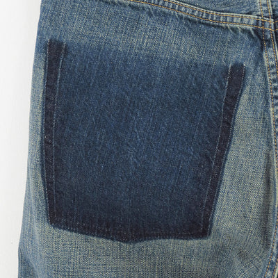 【JUNYA WATANABE MAN】<br>Levi's Wネーム 綿セルビッチデニム製品加工デニムパンツ <br>WP-P216-051