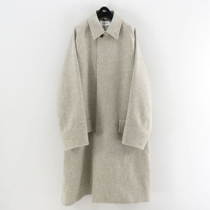 THE RERACS ザ・リラクス / 20FW フーデッドロングコート 46 THE RERACS/ザ・リラクス】RERACS DOUBLE SHETLAND MELTON RAILWAY