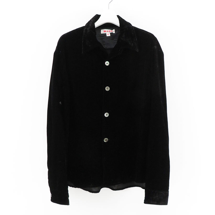 【M A S U/エムエーエスユー】<br>VELVET SHIRT <br>MPFW-SH0624