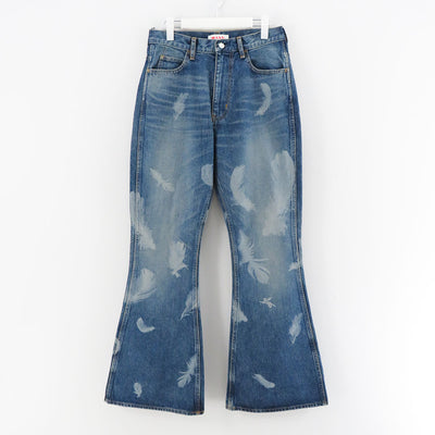 【M A S U/エムエーエスユー】<br>"MASU BOYS" FEATHER BELL-BOTTOM JEANS <br>MBFW-PTB124L