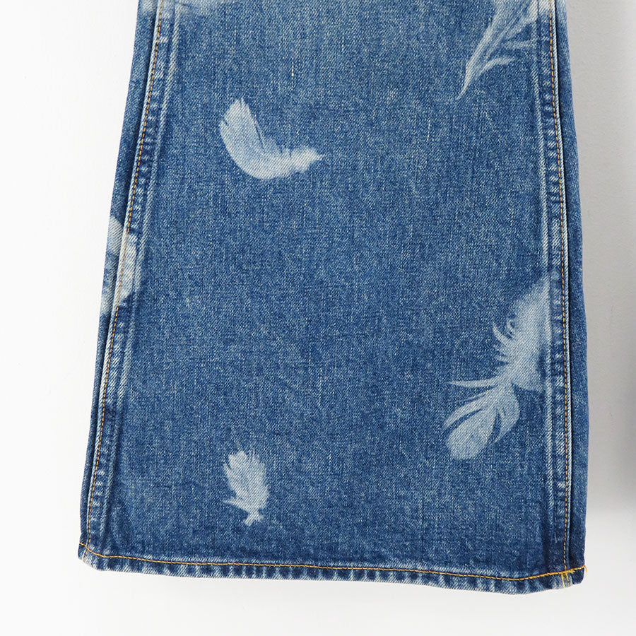 【M A S U/エムエーエスユー】<br>"MASU BOYS" FEATHER BELL-BOTTOM JEANS <br>MBFW-PTB124L