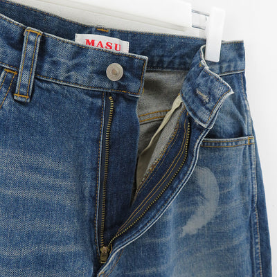 【M A S U/エムエーエスユー】<br>"MASU BOYS" FEATHER BELL-BOTTOM JEANS <br>MBFW-PTB124L