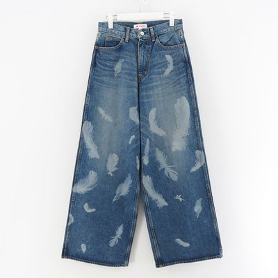 【M A S U/エムエーエスユー】<br>"MASU BOYS" FEATHER BAGGY JEANS <br>MBFW-PTB224L