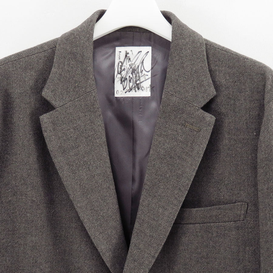 【i am dork/アイアムドーク】<br>ウールリネンカシミアヘリンボーンブレザー <br>DO25AW03