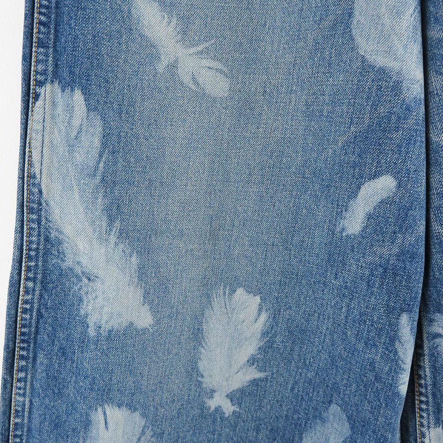 【M A S U/エムエーエスユー】<br>"MASU BOYS" FEATHER BAGGY JEANS <br>MBFW-PTB224L