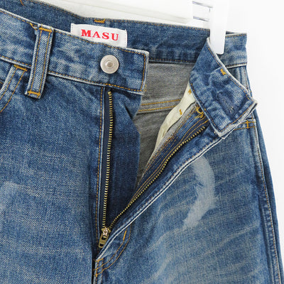 【M A S U/エムエーエスユー】<br>"MASU BOYS" FEATHER BAGGY JEANS <br>MBFW-PTB224L