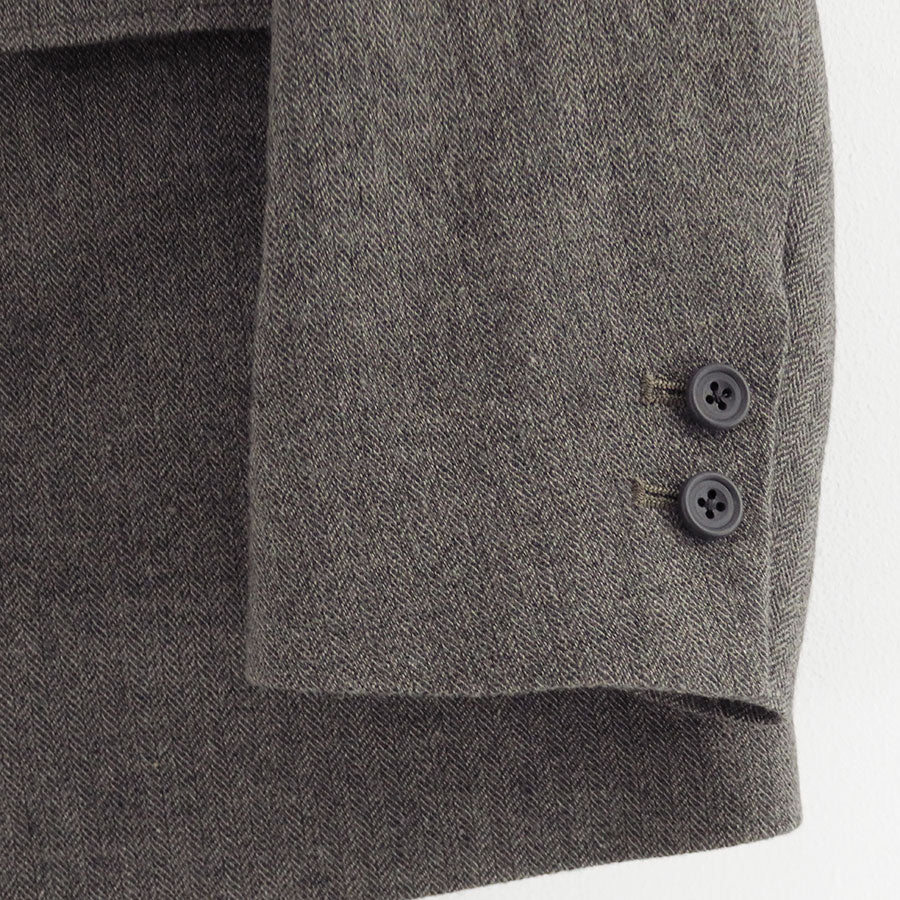 【i am dork/アイアムドーク】<br>ウールリネンカシミアヘリンボーンブレザー <br>DO25AW03