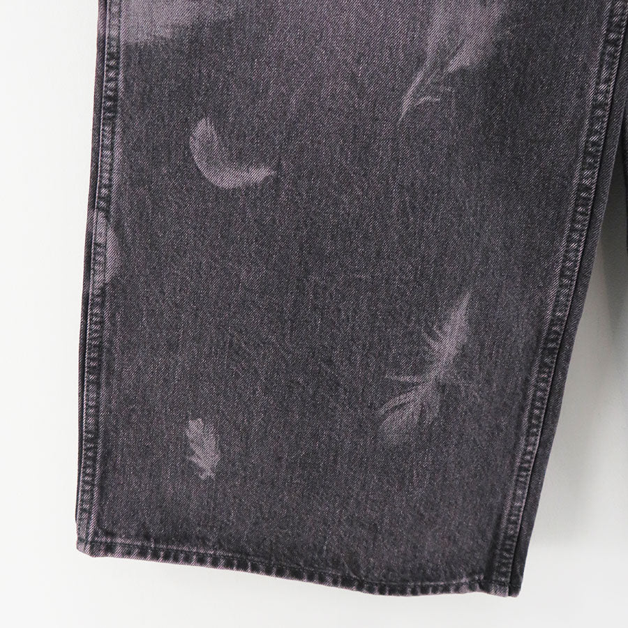 【M A S U/エムエーエスユー】<br>"MASU BOYS" FEATHER BAGGY JEANS <br>MBFW-PTB224L