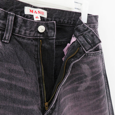 【M A S U/エムエーエスユー】<br>"MASU BOYS" FEATHER BAGGY JEANS <br>MBFW-PTB224L