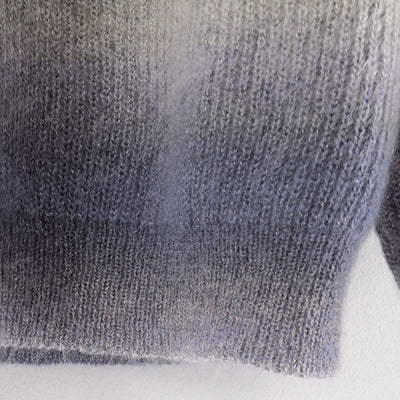 【BATONER/バトナー】<br>MOHAIR KASURI DYE SIGNATURE CREW NECK <br>BN-25FM-069