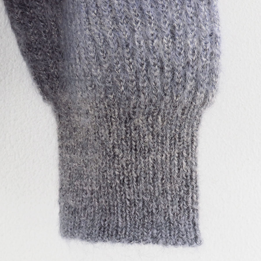 【BATONER/バトナー】<br>MOHAIR KASURI DYE SIGNATURE CREW NECK <br>BN-25FM-069