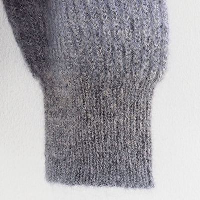 【BATONER/バトナー】<br>MOHAIR KASURI DYE SIGNATURE CREW NECK <br>BN-25FM-069