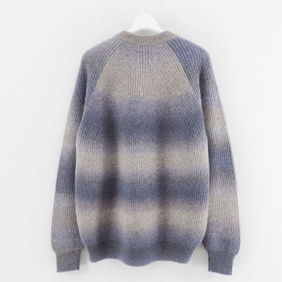 【BATONER/バトナー】<br>MOHAIR KASURI DYE SIGNATURE CREW NECK <br>BN-25FM-069