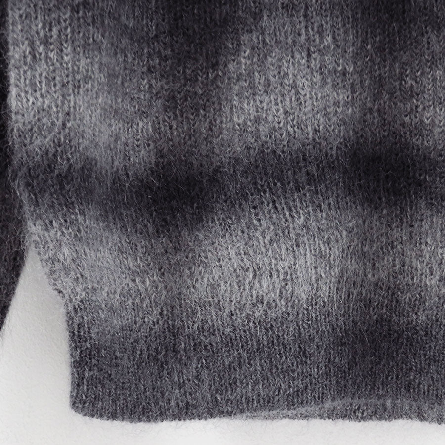 【BATONER/バトナー】<br>MOHAIR KASURI DYE SIGNATURE CREW NECK <br>BN-25FM-069