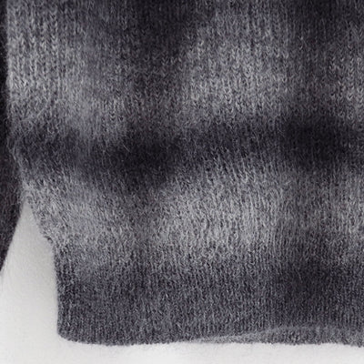 【BATONER/バトナー】<br>MOHAIR KASURI DYE SIGNATURE CREW NECK <br>BN-25FM-069