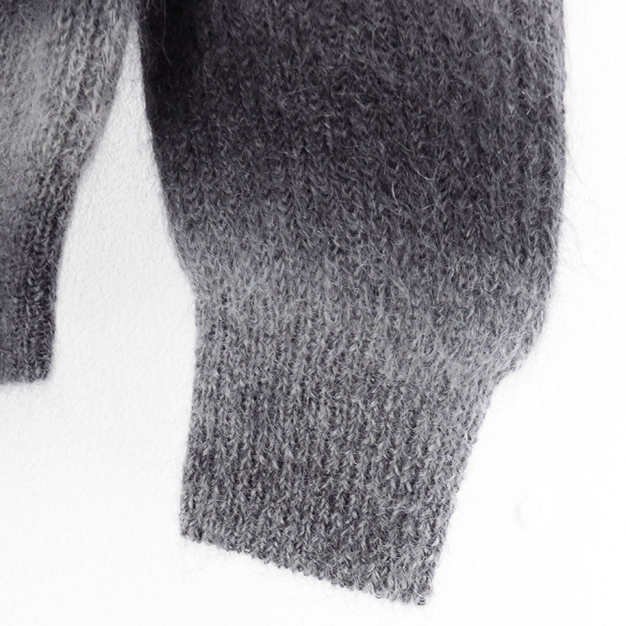 【BATONER/バトナー】<br>MOHAIR KASURI DYE SIGNATURE CREW NECK <br>BN-25FM-069