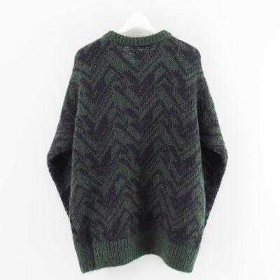 【BATONER/バトナー】<br>SNOW MOUNTAIN JACQUARD CREW NECK <br>BN-25FM-074