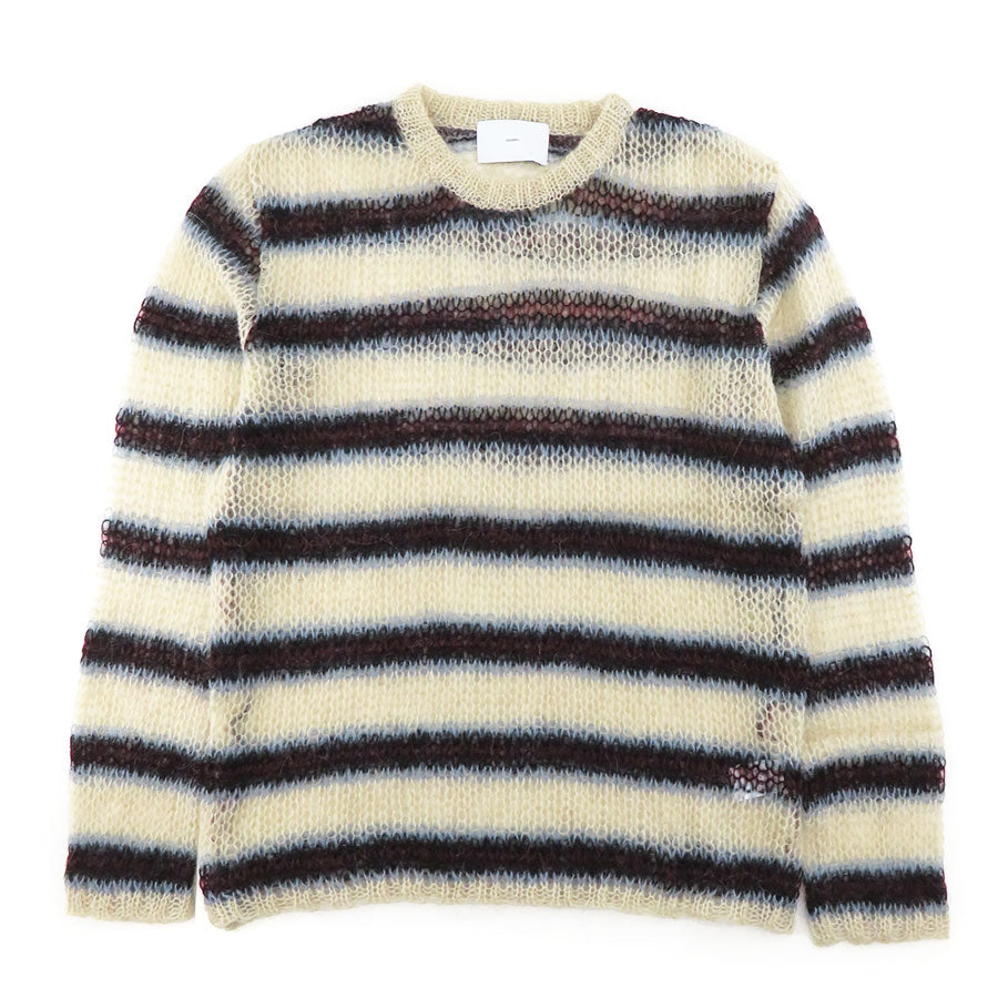 【SUGARHILL/シュガーヒル】<br>MOHAIR STRIPE PULLOVER <br>2411300603