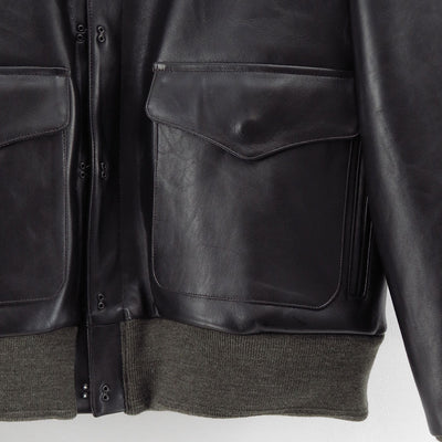 【NICENESS/ナイスネス】<br>MONKMAN / モンクマン (ブラウンコアラムレザー A2ジャケット) <br>NN-0502B16