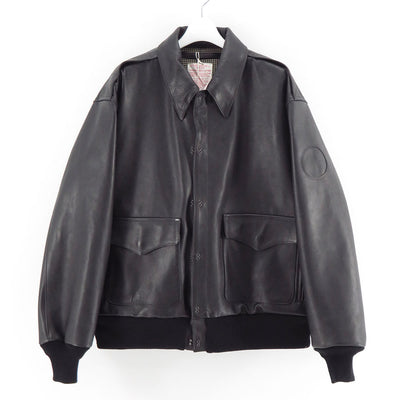 【NICENESS/ナイスネス】<br>RUSSELL / ラッセル (オイルドカーフレザー A2ジャケット) <br>NN-0201B16