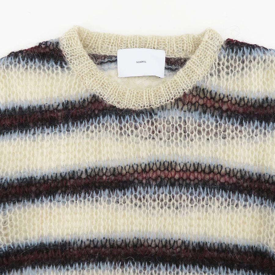 SUGARHILL】24AW／MOHAIR STRIPE PULLOVER