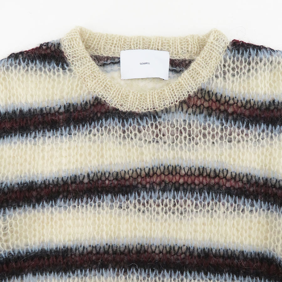 【SUGARHILL/シュガーヒル】<br>MOHAIR STRIPE PULLOVER <br>2411300603