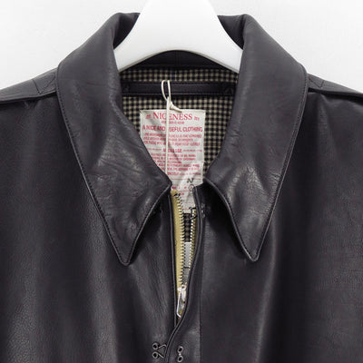 【NICENESS/ナイスネス】<br>RUSSELL / ラッセル (オイルドカーフレザー A2ジャケット) <br>NN-0201B16