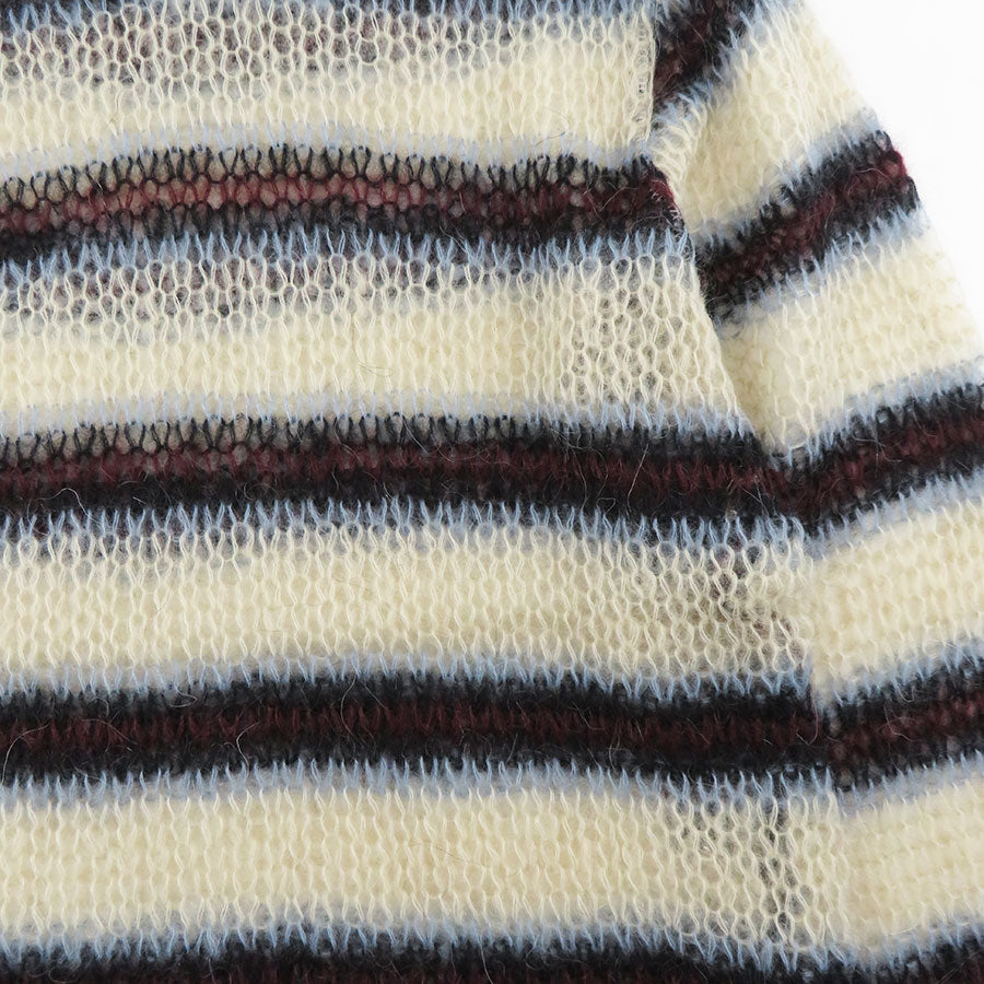 【SUGARHILL/シュガーヒル】<br>MOHAIR STRIPE PULLOVER <br>2411300603